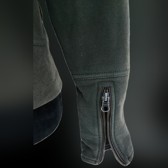 #KG28 Aeropostale Girls Olive Green Jacket With Faux Fur Collar - Picture 14 of 14